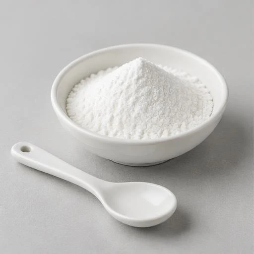 Illustration of taurine powder in a dish