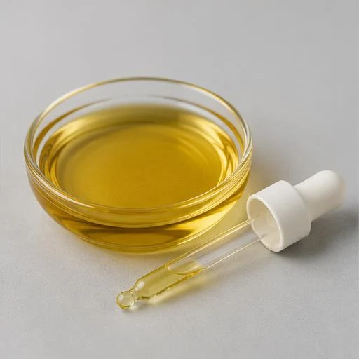 Illustrative vitamin E oil and a dropper; Cardinol lists a different vitamin E form